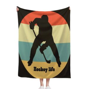 Hockey life blanket